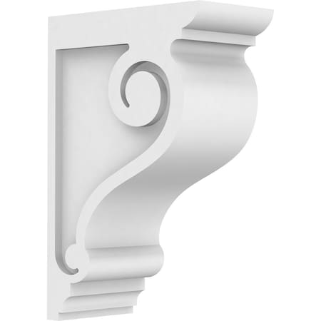 Ekena Millwork Standard Scroll Architectural Grade PVC Corbel, 3"W x 8"D x 12"H CORP03X08X12SCR